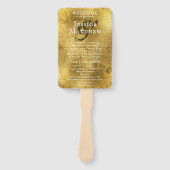 Golden Map Trouwprogramma Handwaaier (Voorkant)