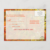 Golden Maple, cartes postales RSVP, pour invitatio (Dos)