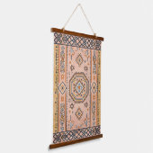 Golden Maze – Modern Moroccan Geometry Hangend Wandkleed (Gebogen)