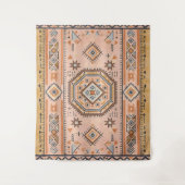 Golden Maze – Modern Moroccan Geometry Wandkleed (Voorkant)