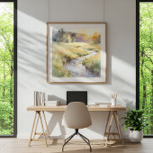 Golden Meadow Stream Poster