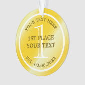 Golden Medal Ornament voor eersterangs kampioen (voorkant)
