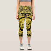 Golden Medusa Classical Capri Leggings (Recto)