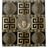 Golden Medusa Grecque Douche rideau (Devant)