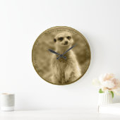 Golden Meerkat 2022-munt, grote ronde wandklok Grote Klok (Huis)
