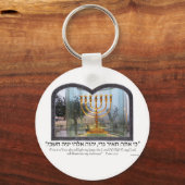 Golden Menorah Sleutelhanger (Voorkant)
