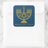 Golden Menorah Sticker (Tas)