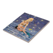 Golden Mermaid Tegeltje (Zijkant)