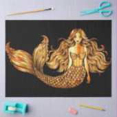 Golden Mermaid Tissue Paper Tissuepapier (Craft)
