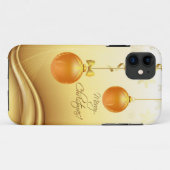 Golden Merry kerst Case-Mate iPhone Case (Achterkant (horizontaal))