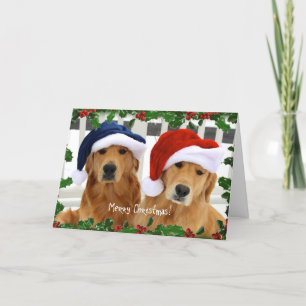 Golden Merry-kerstgewas Kaart