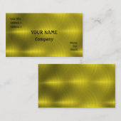 Golden metaal visitekaartje (Voorkant / Achterkant)