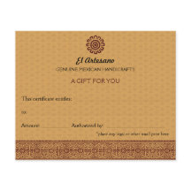 Golden Mexicaans Roos Gift Certificate