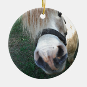 Golden Miniature Horse Keramisch Ornament
