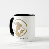 Golden Minimalist café Lover Mug (Devant gauche)