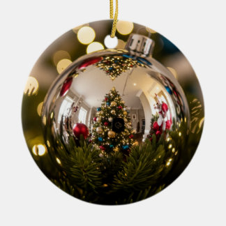 Golden Mirror kerstversiering Keramisch Ornament