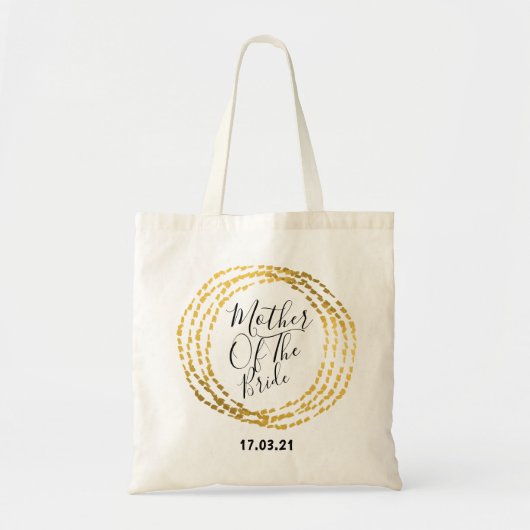 Golden Moeder van de Bride Canvas tas (Voorkant)