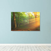 Golden Moment van licht Canvas Afdruk (Insitu (Houten vloer))