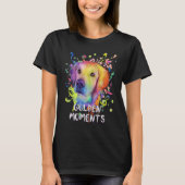 Golden Moments Rescue Dog Golden Retriever Adopt T-shirt (Voorkant)