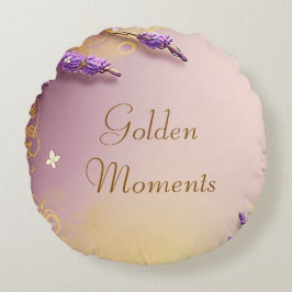 Golden Moments Times Pillow Schmidt Stationery Rond Kussen