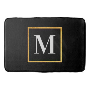 Golden Monogram Badmat