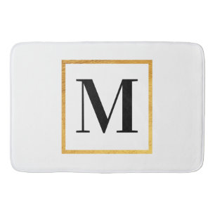 Golden Monogram Badmat