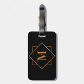 Golden Monogram Bagagelabel (Achterkant verticaal)