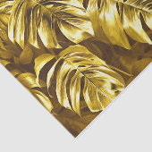 Golden monstera Tissue Paper Tissuepapier (Detail)