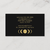 Golden Moon Celestial Teacher Coach Visitekaartje (Achterkant)