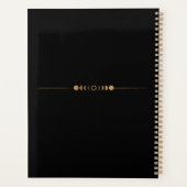 Golden Moon Phases Yoga Studio Visitekaartje Planner (Achterkant)