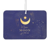 Golden Moon With Hands Personalized Luchtverfrisser (Voorkant)