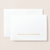 Golden Moose Holiday Wilderness Quote Folie Kaarten (Met envelop)