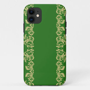 Golden Moss Swirls iPhone 11 Hoesje