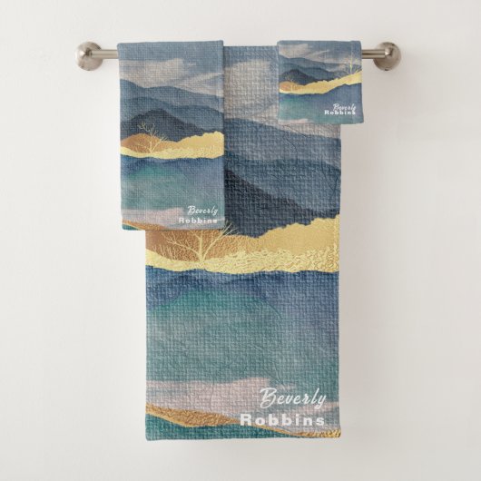 Golden Mountain Persoonlijk Bad Handdoek (Insitu)