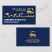 Golden Moving Boxes Home Mover Visitekaartje (Voorkant / Achterkant)