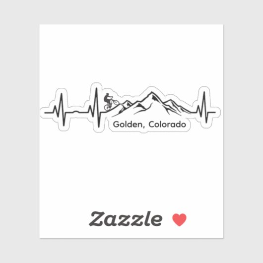 Golden MTB Vinyl Sticker (Vel)