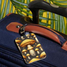 Golden Mushrooms Bagagelabel