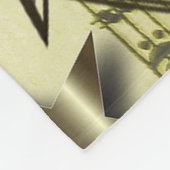 Golden Music Fleece Blanket Deken (Hoek)