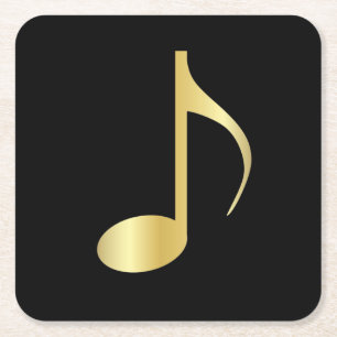 Golden Music Note Onderzetter