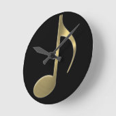 Golden Music Note Wall klok (Hoek)
