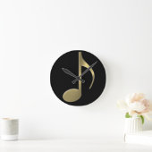 Golden Music Note Wall klok (Huis)
