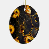 Golden Nautilus Keramisch Ornament (Rechts)