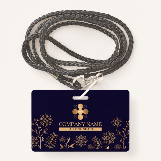 Golden Navy embleem Badge (Voorkant met draagriem)