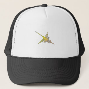 Golden Nazca Lines Hummingbird Trucker Pet