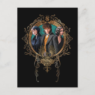Golden Newt, Tina en Leta Art Deco Portrait Briefkaart