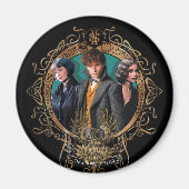 Golden Newt, Tina en Leta Art Deco Portrait Magneet (Voorkant)