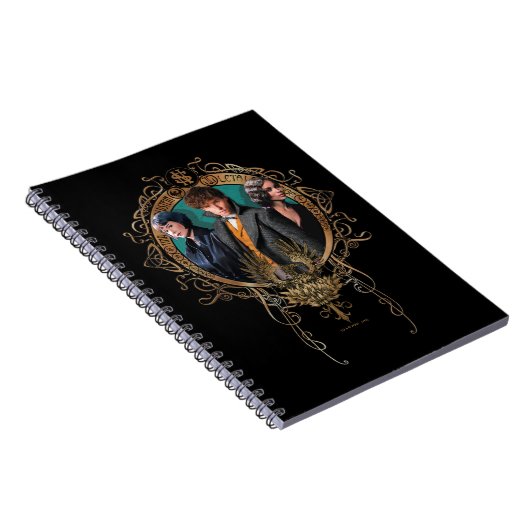 Golden Newt, Tina en Leta Art Deco Portrait Notitieboek (Rechterzijde)