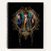 Golden Newt, Tina en Leta Art Deco Portrait Notitieboek (Voorkant)