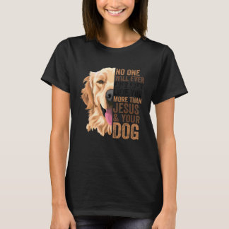 Golden niemand zal je meer liefhebben dan Jezus en T-shirt