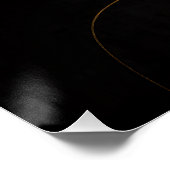 Golden Noir Muse Wall Art Poster (Coin)